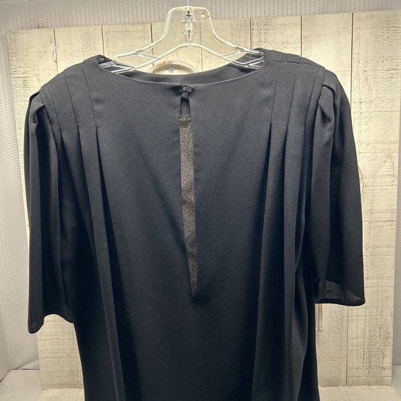 COPY - VTG Liz Claiborne LBD 1 Button Closure 13 " Slit in Back Midi Length Siz… - Picture 4 of 5